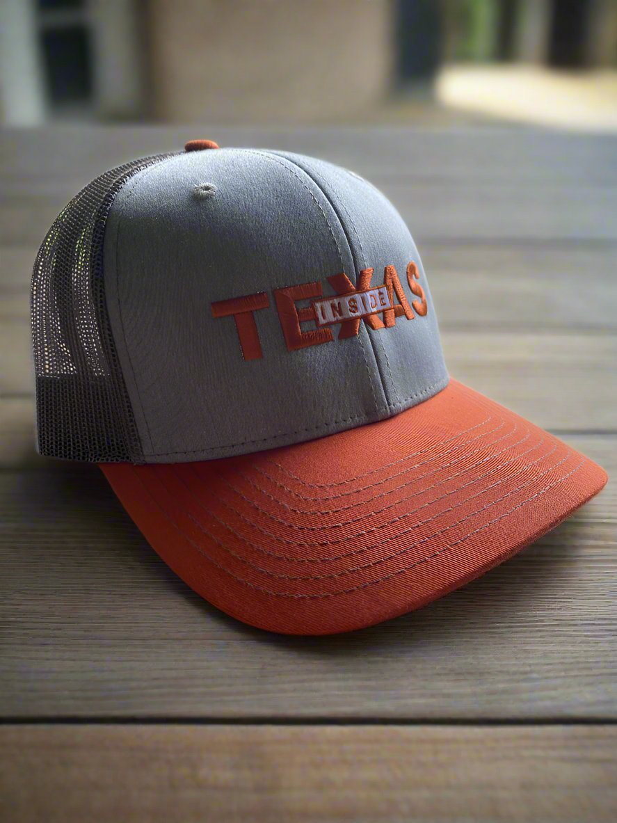 Inside Texas Logo Tri Color Trucker Cap