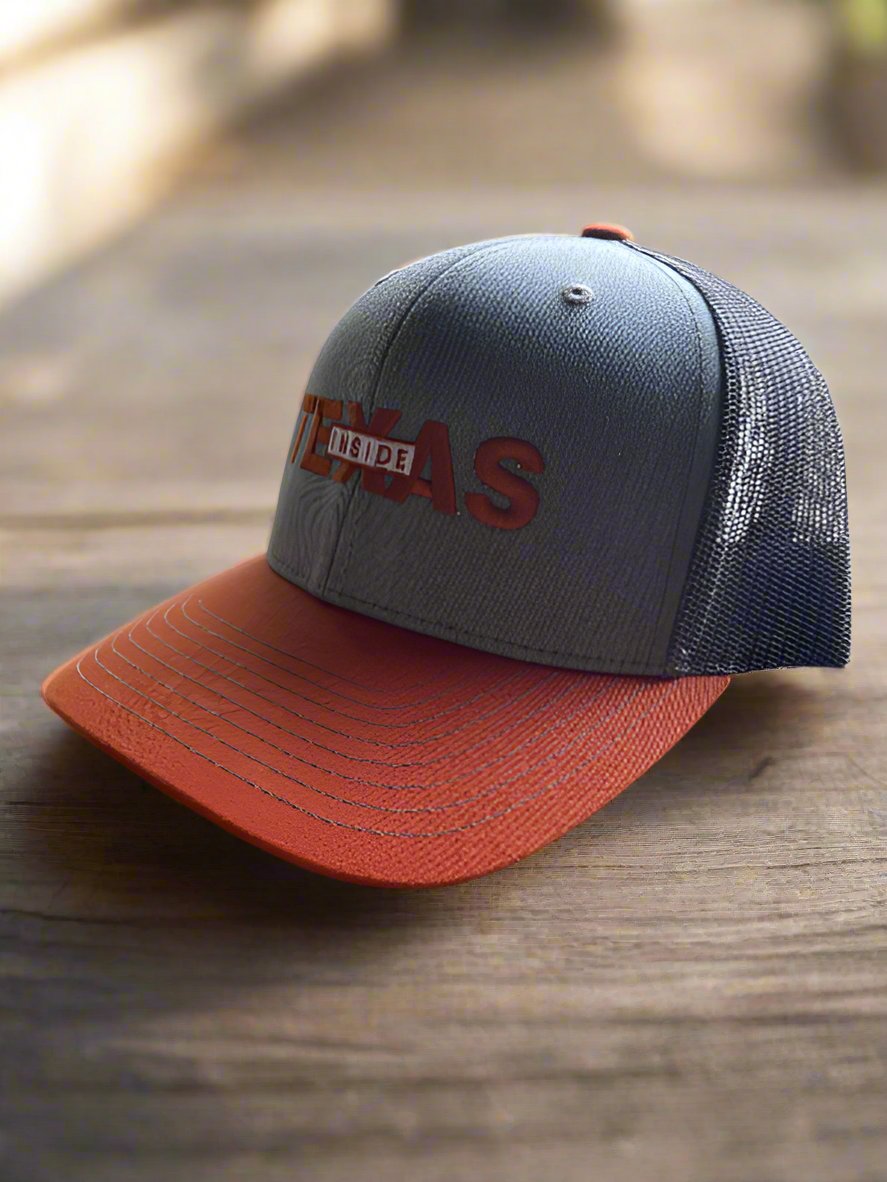 Inside Texas Logo Tri Color Trucker Cap